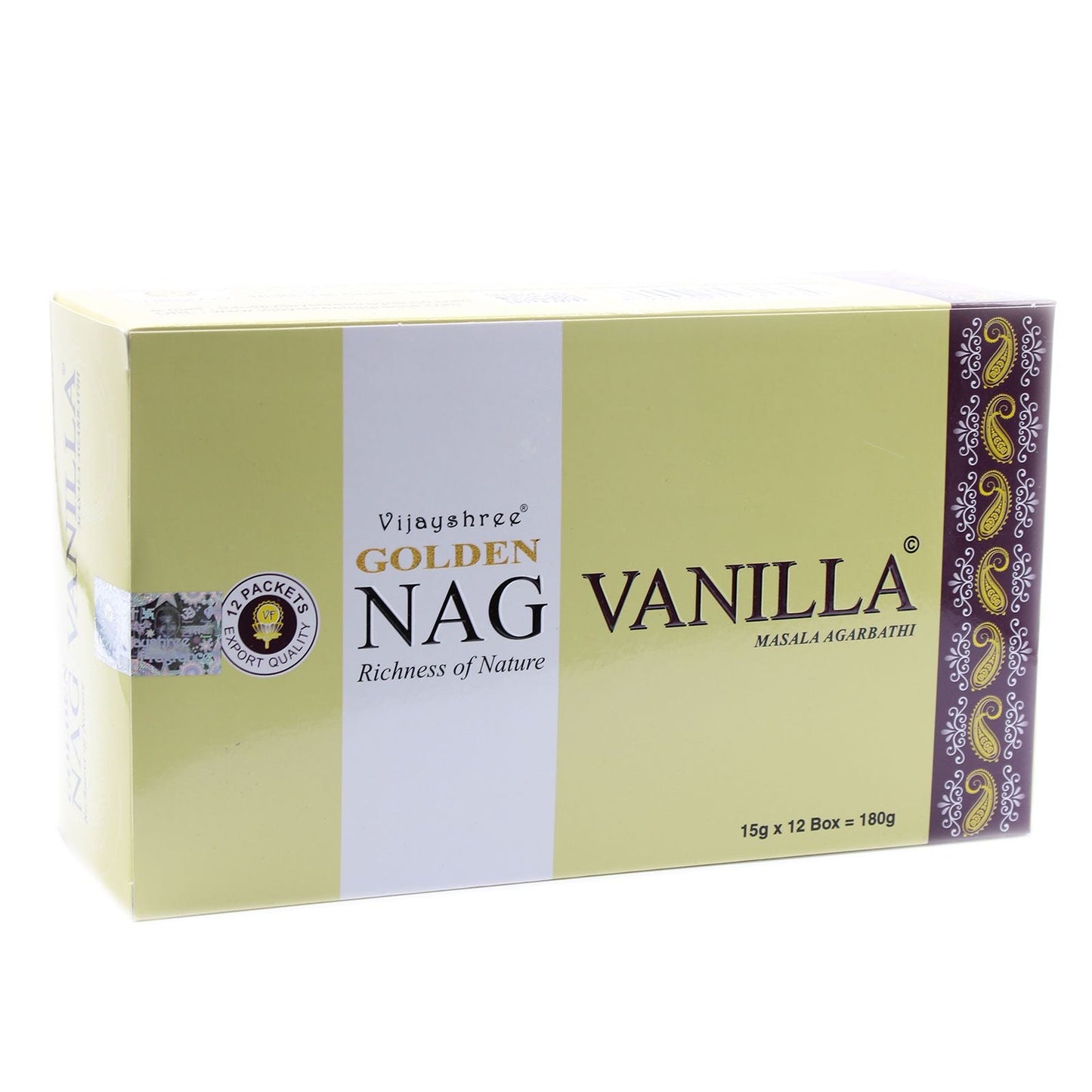 Polished 15G Golden Vanilla Incense featuring natural patterning and unique variations - Positive Faith Hope Love