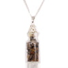 Polished Bottled Gemstones Necklace - Tiger Eye featuring natural patterning and unique variations - Positive Faith Hope Love