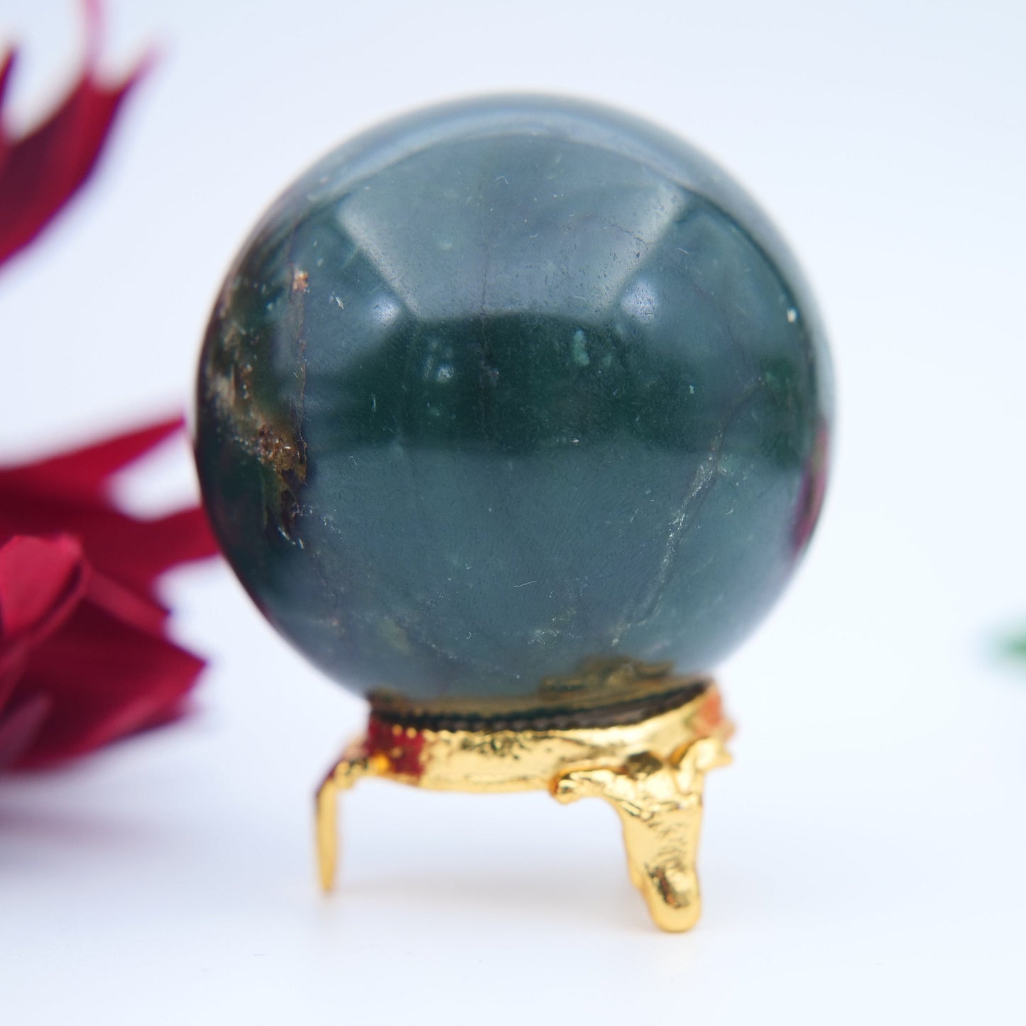 Green Jade Sphere – 55 mm / 228 g