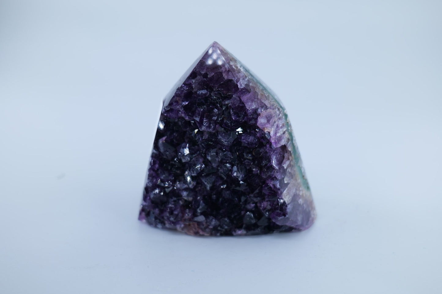 Polished Amethyst Polished Point 353g featuring rich purple colour and natural clarity - Positive Faith Hope Love
