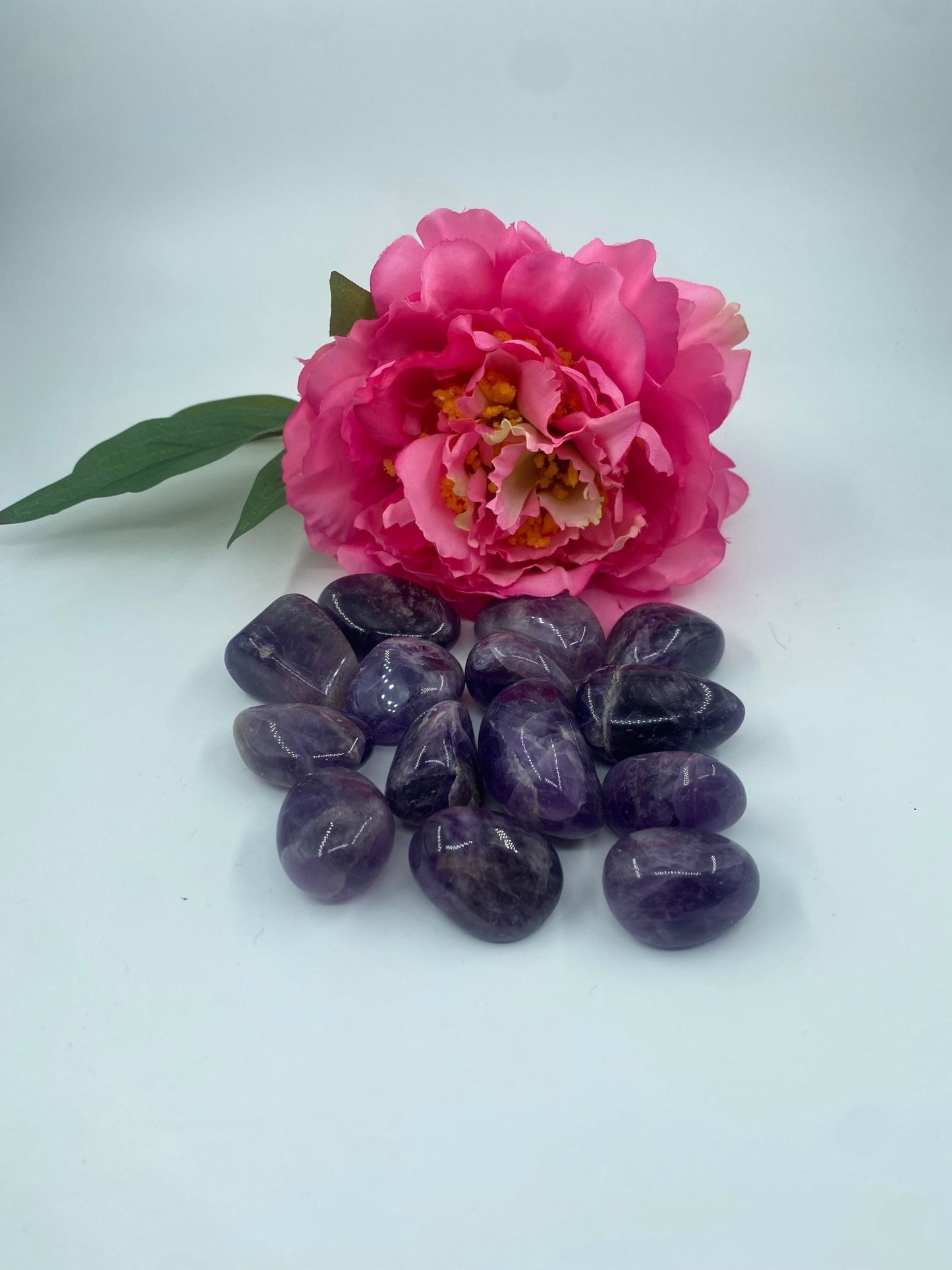 Polished Amethyst - Tumble Stone featuring rich purple colour and natural clarity - Positive Faith Hope Love