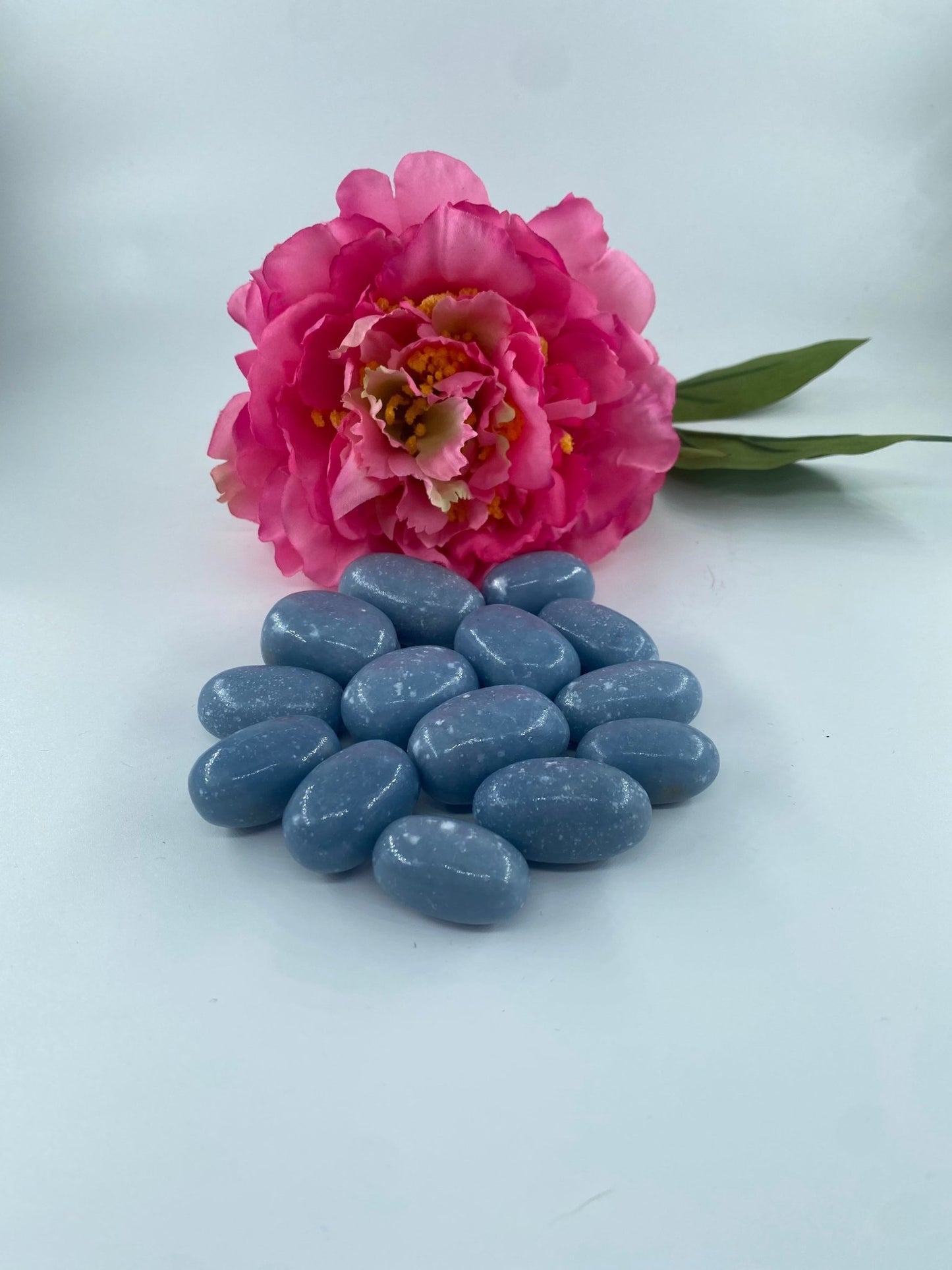 Polished Angelite - Oval Tumble Stone featuring natural patterning and unique variations - Positive Faith Hope Love