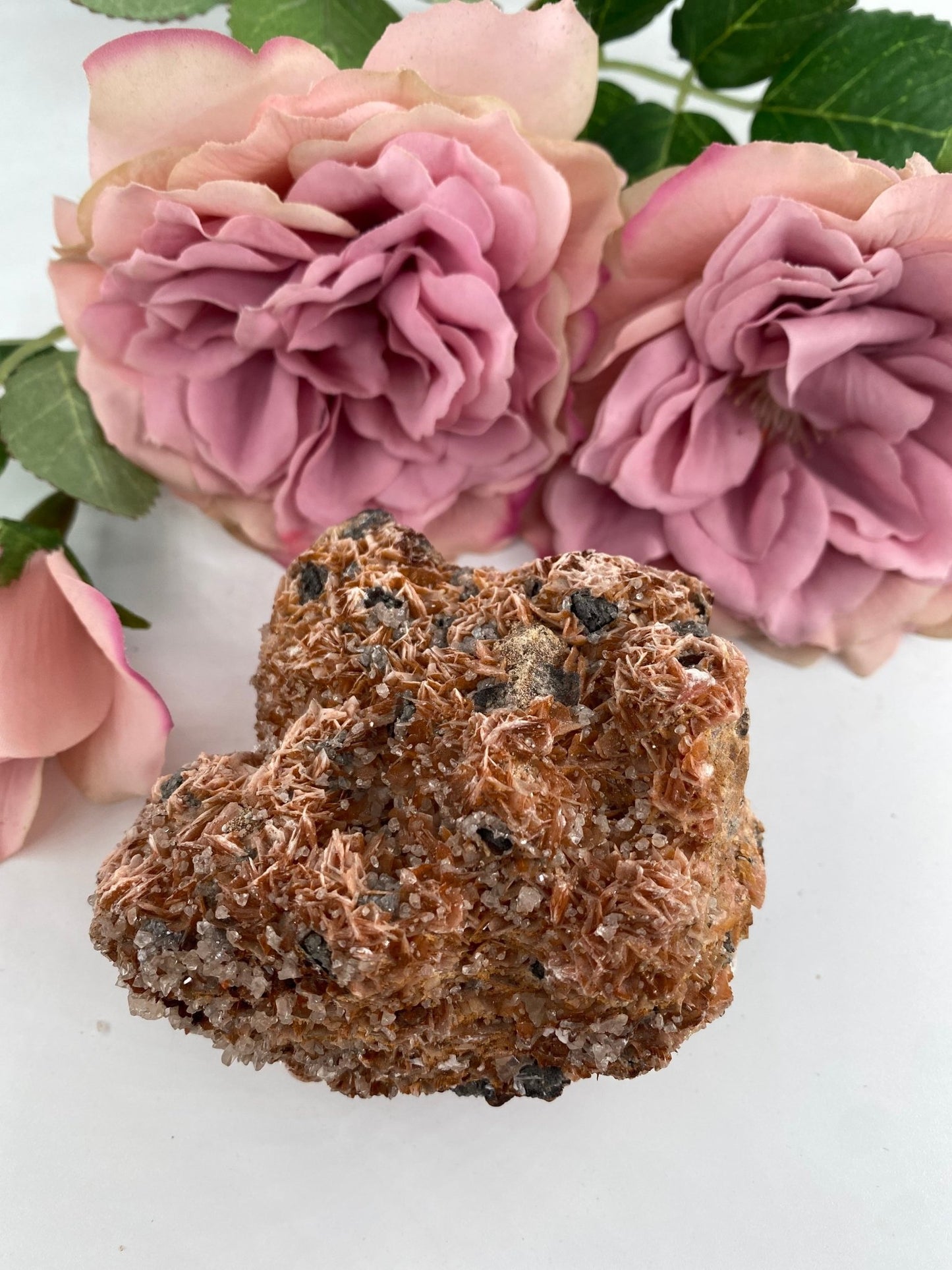 Polished Barite Cerussite Crystal featuring natural patterning and unique variations - Positive Faith Hope Love