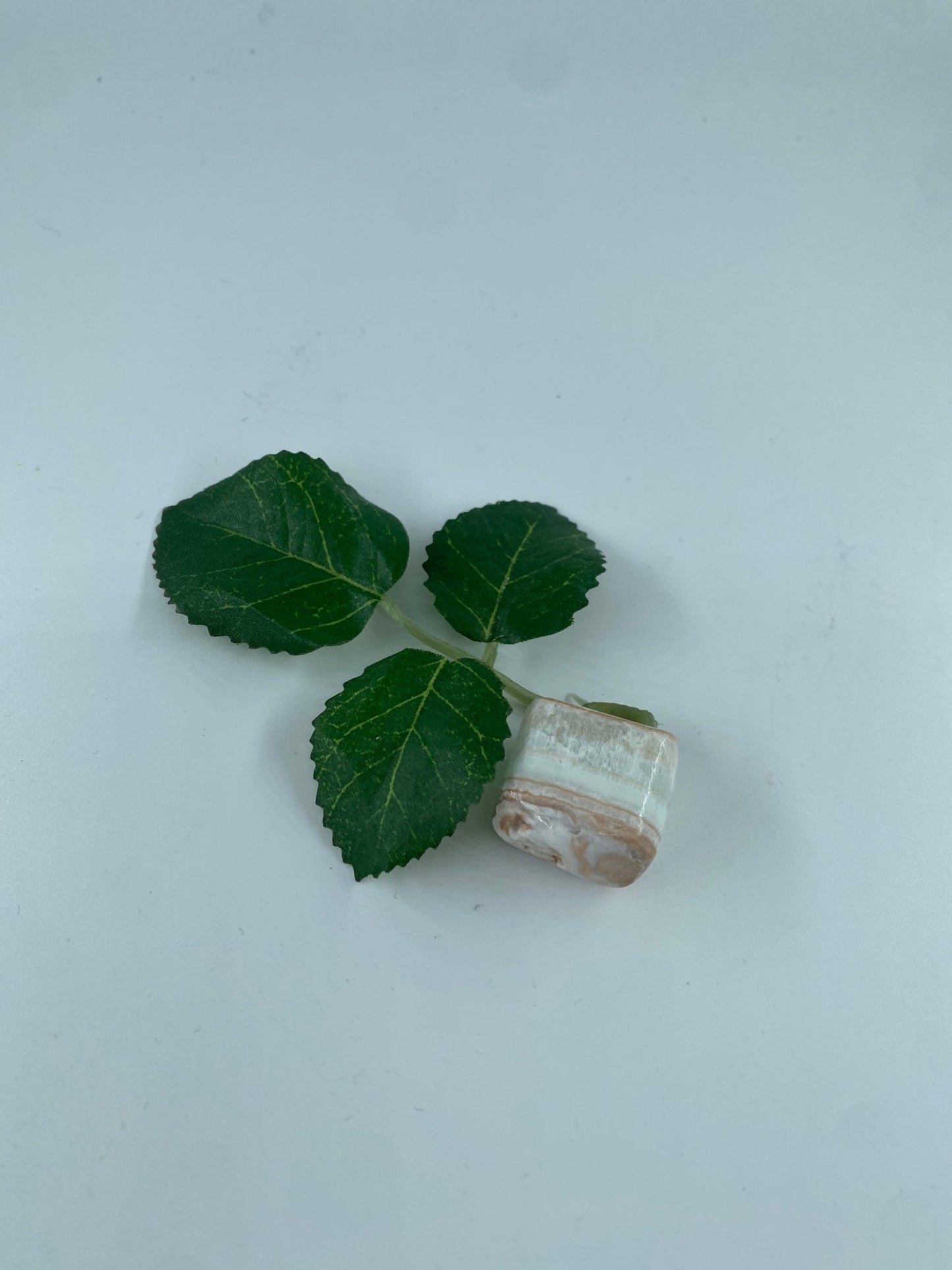 Polished Caribbean Calcite featuring soft translucent tone and gentle sheen - Positive Faith Hope Love