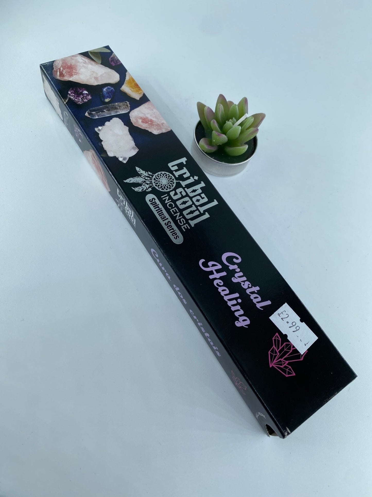 Polished Crystal Healing - Tribal Soul Incense featuring natural patterning and unique variations - Positive Faith Hope Love