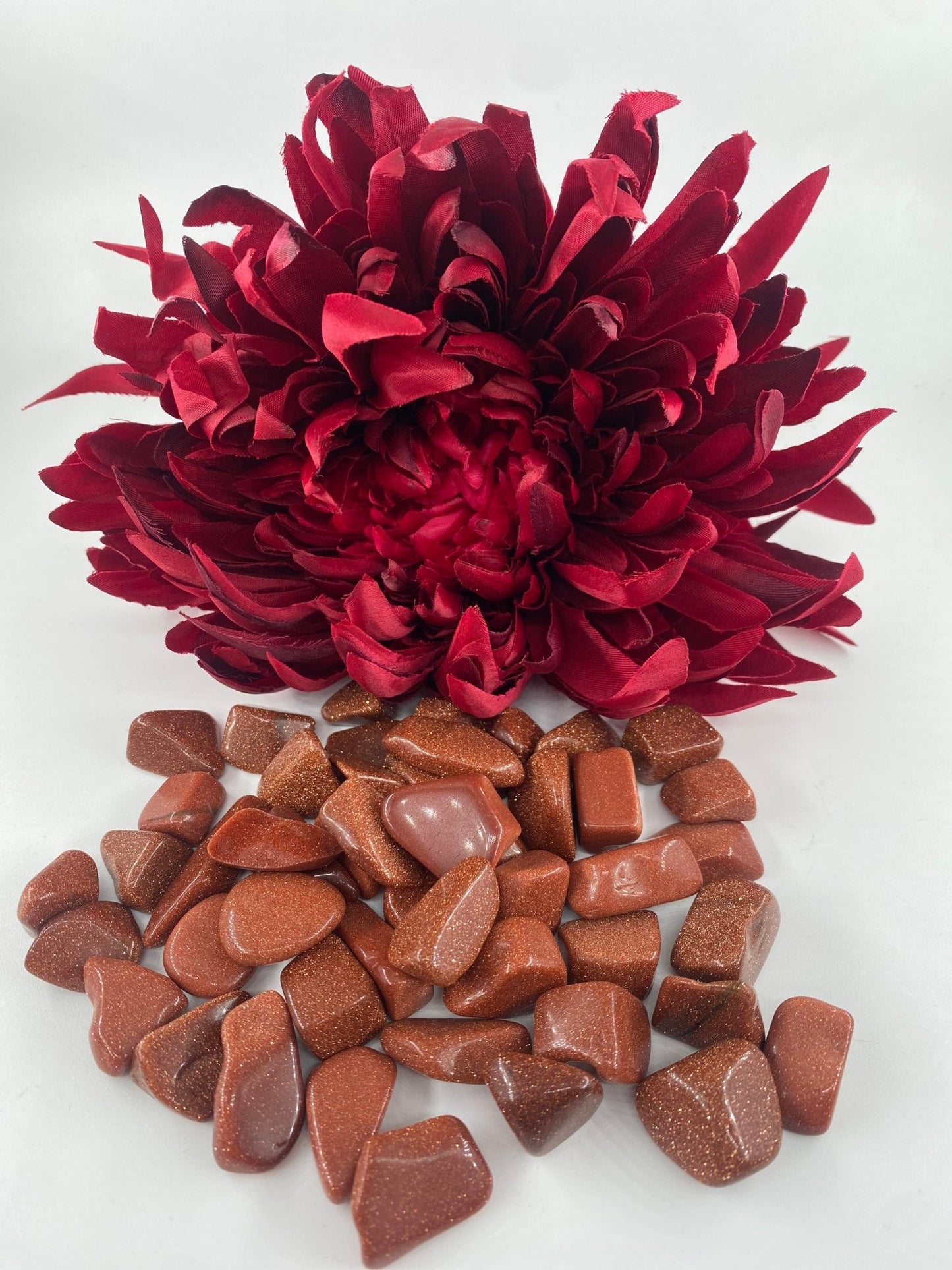 Polished Goldstone - Small Tumble Stone featuring natural patterning and unique variations - Positive Faith Hope Love