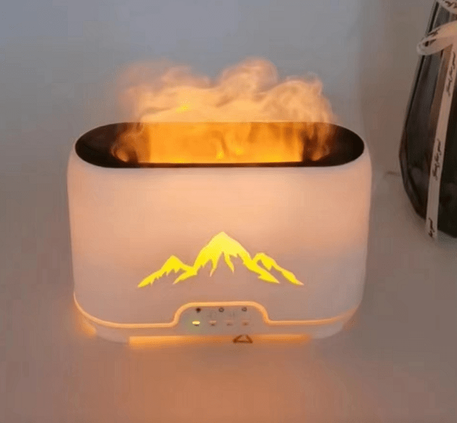 Polished Himalayas Aroma Diffuser & Humidifier – Elevate Your Atmosphere featuring natural patterning and unique variations - Positive Faith Hope Love
