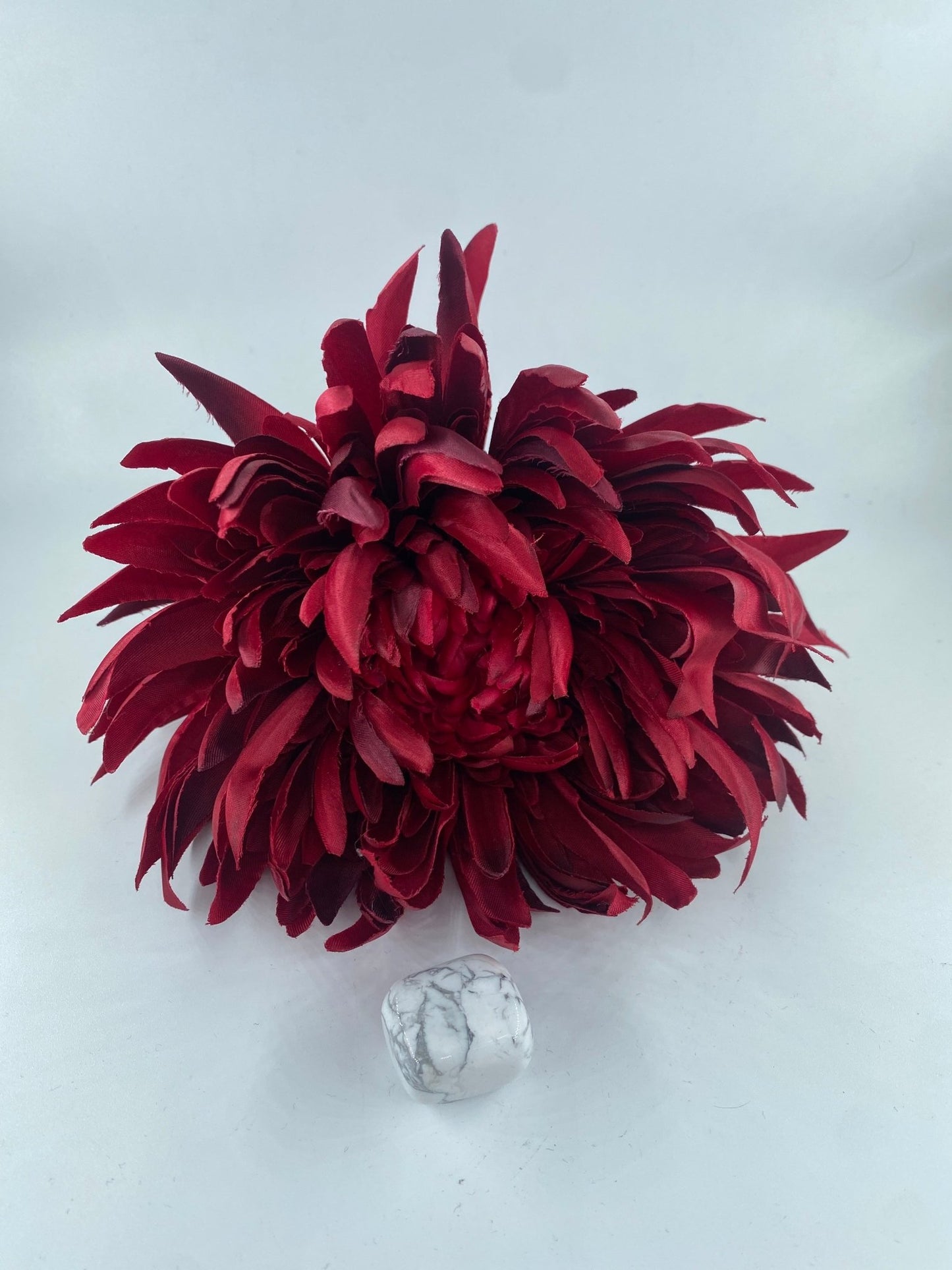 Polished Howlite - Tumble Stone featuring white tone with grey veining - Positive Faith Hope Love