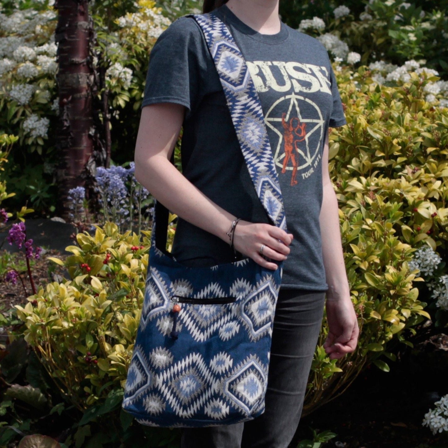 Polished Kathmandu Big Bag Dusk featuring natural patterning and unique variations - Positive Faith Hope Love