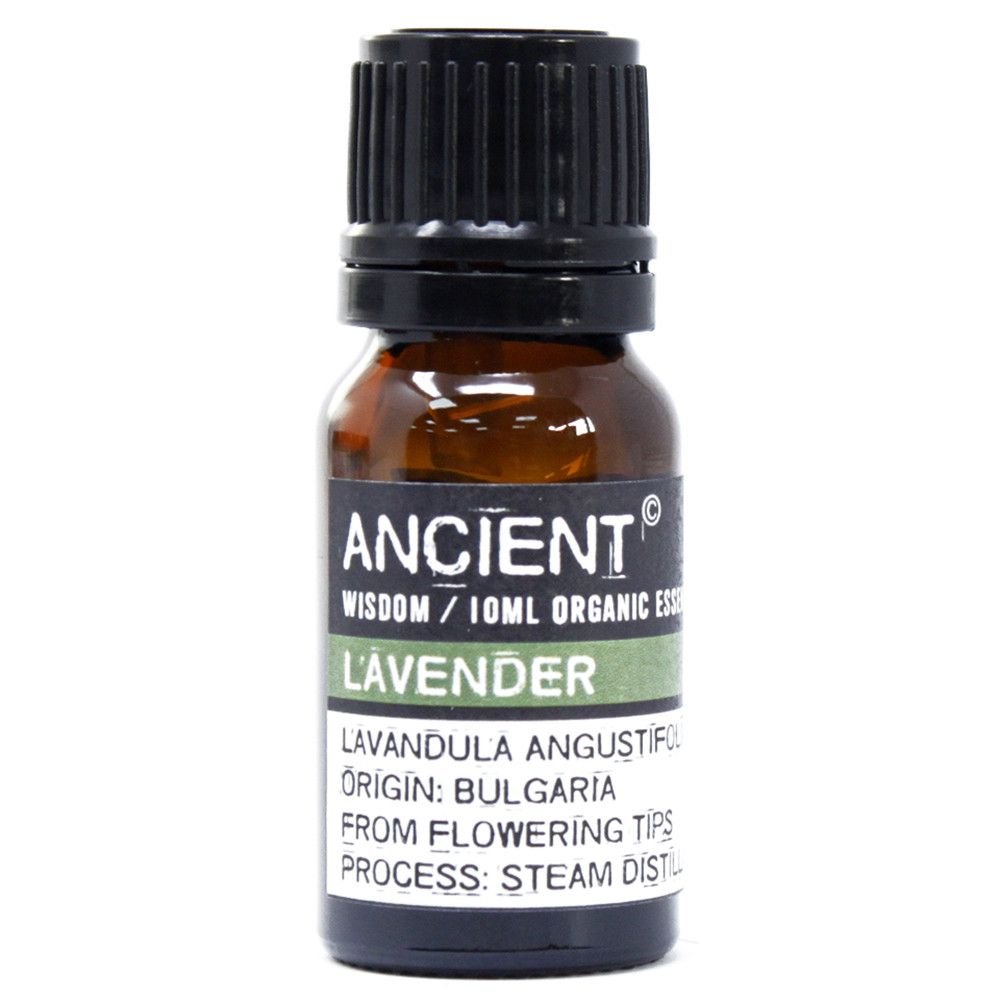 Polished Lavender Organic Essential Oil 10ml featuring natural patterning and unique variations - Positive Faith Hope Love