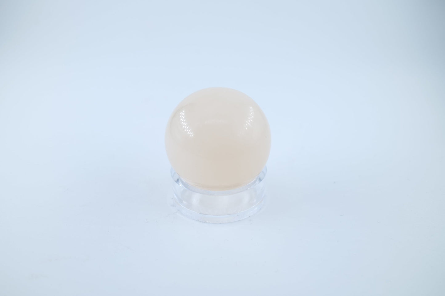 Polished Light Honey Calcite Sphere 170 grams featuring golden honey tone and glassy sheen - Positive Faith Hope Love