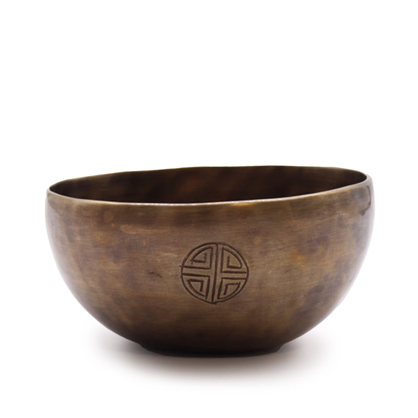 Polished Medium Indian Moon Phase Singing Bowl - (approx 750g) - 15cm featuring natural patterning and unique variations - Positive Faith Hope Love