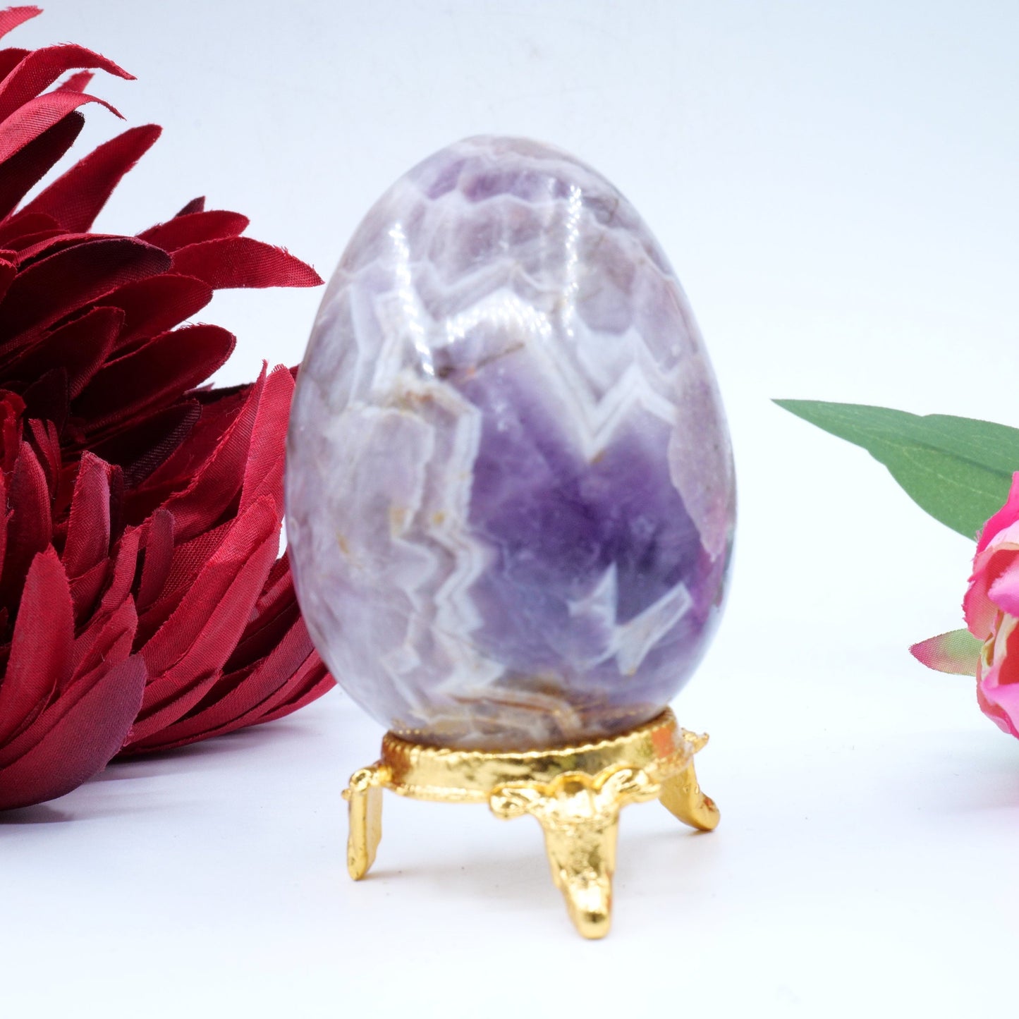 Polished Natural Amethyst 206g 70x50mm featuring rich purple colour and natural clarity - Positive Faith Hope Love