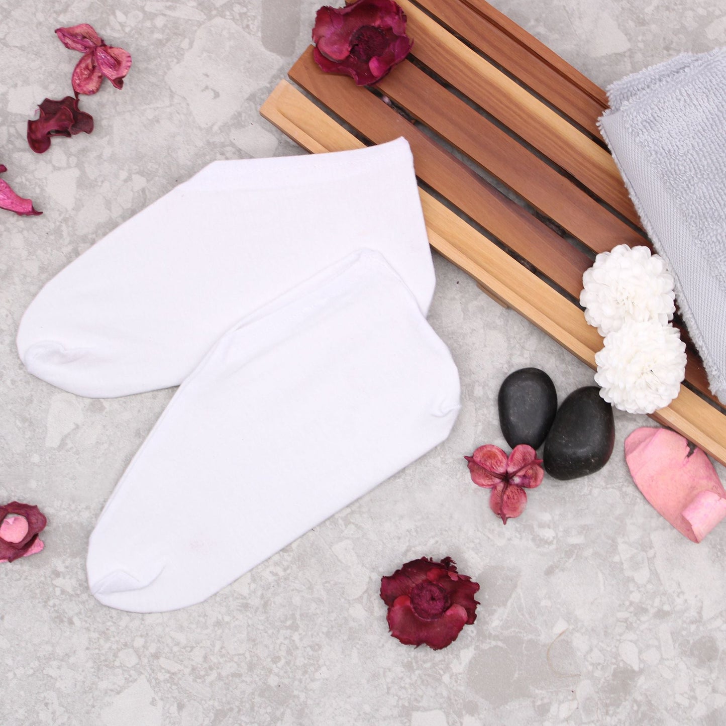 Polished Pair Of Professional Treatment Socks 1 featuring natural patterning and unique variations - Positive Faith Hope Love