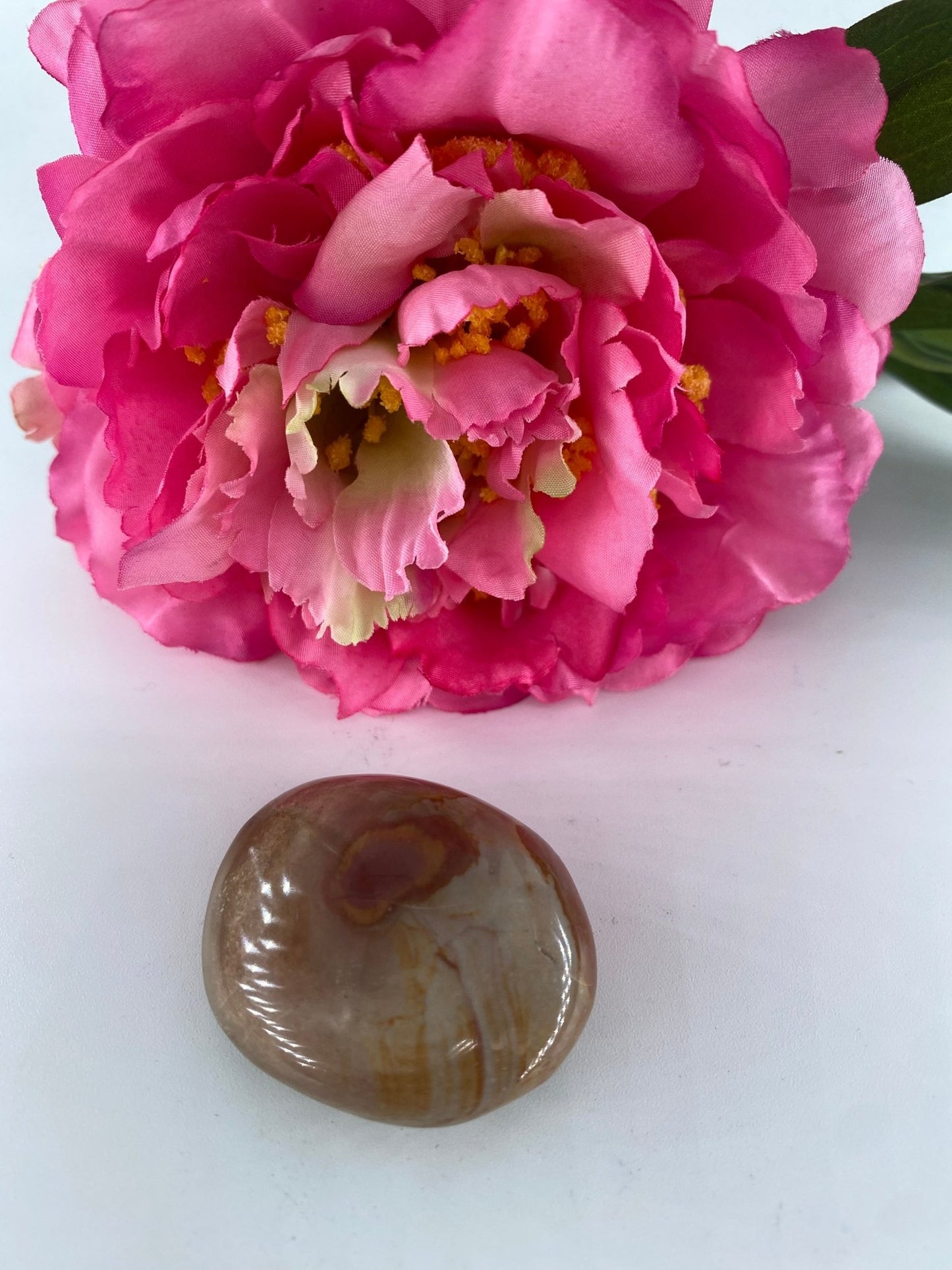 Polished Polished Polychrome Jasper Gallet 36 grams featuring earthy patterns and matte-gloss finish - Positive Faith Hope Love