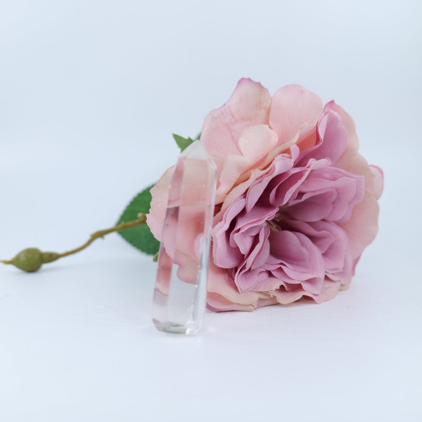 Polished Rare Optic Quartz Point - 25g featuring natural patterning and unique variations - Positive Faith Hope Love