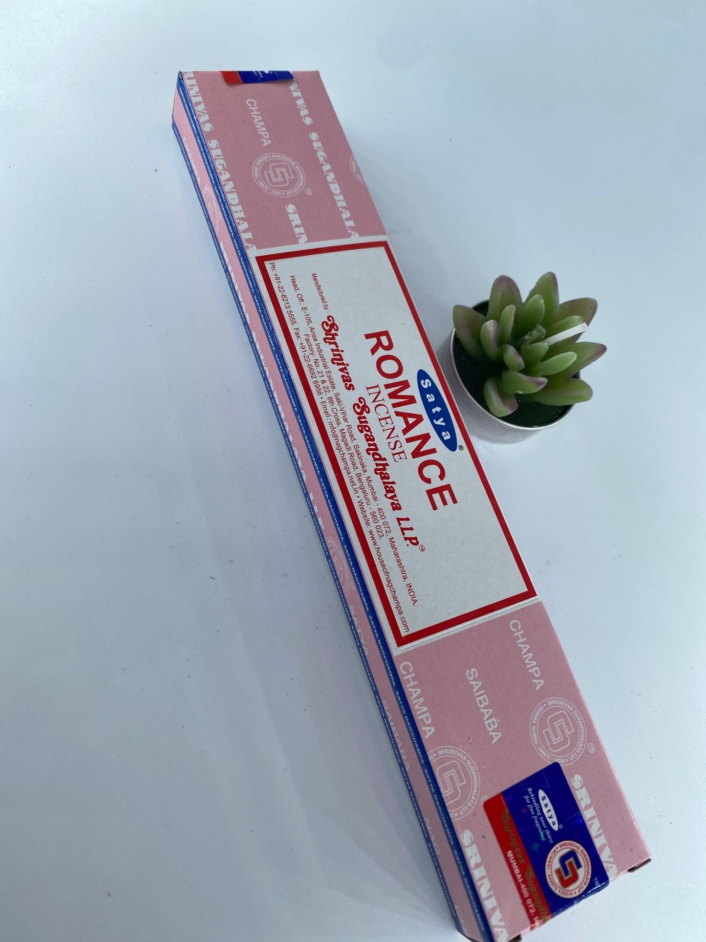 Polished Romance Incense - Satya featuring natural patterning and unique variations - Positive Faith Hope Love