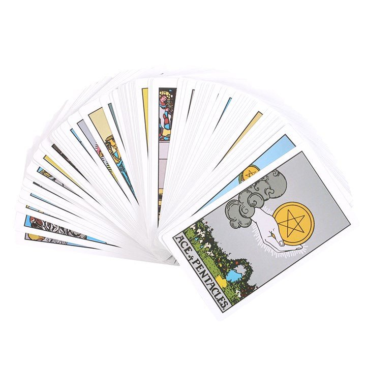 Polished Sacred Heart Tarot Cards featuring natural patterning and unique variations - Positive Faith Hope Love