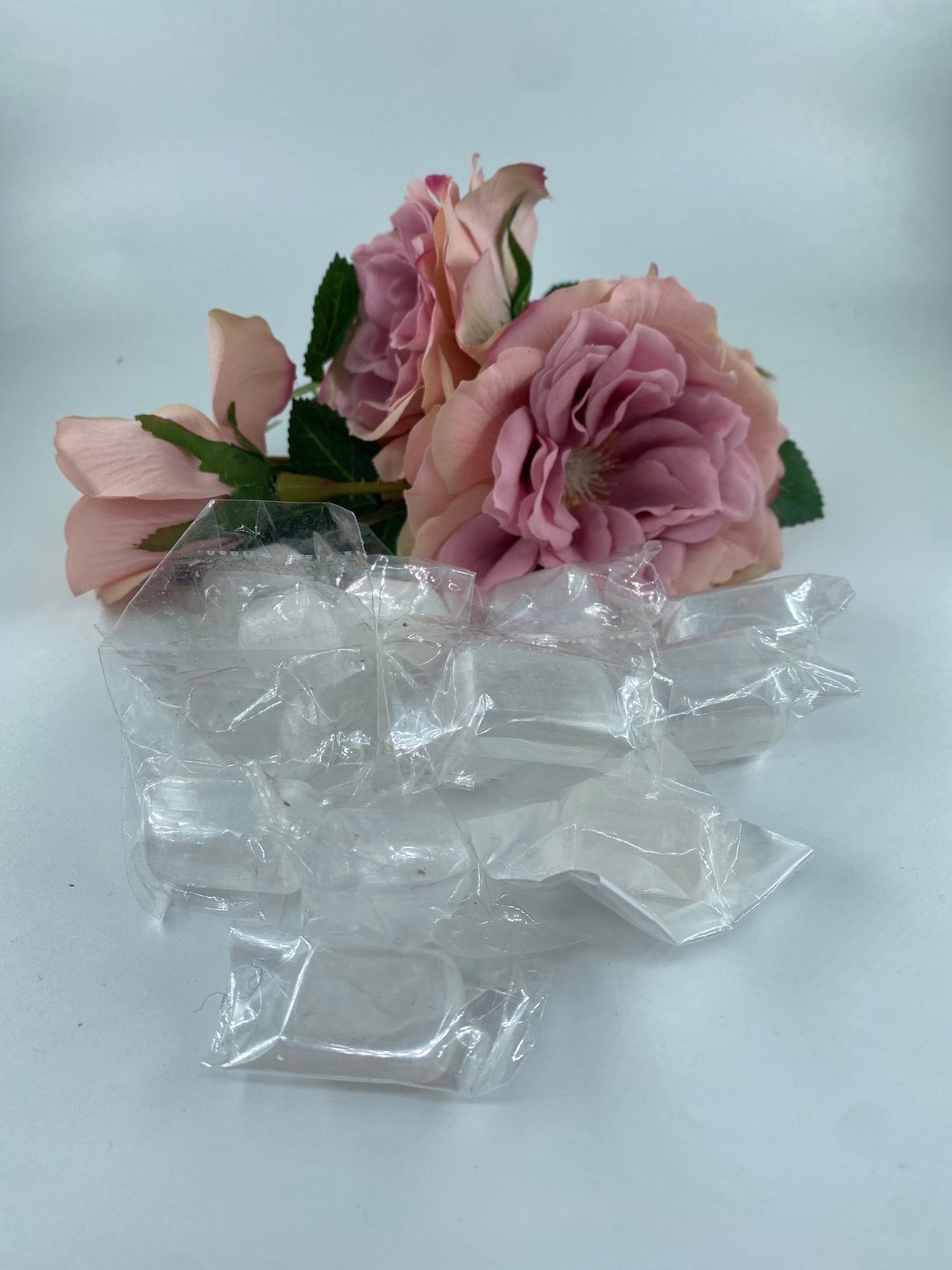 Polished Selenite - Tumble Stone featuring satin white sheen and fibrous texture - Positive Faith Hope Love