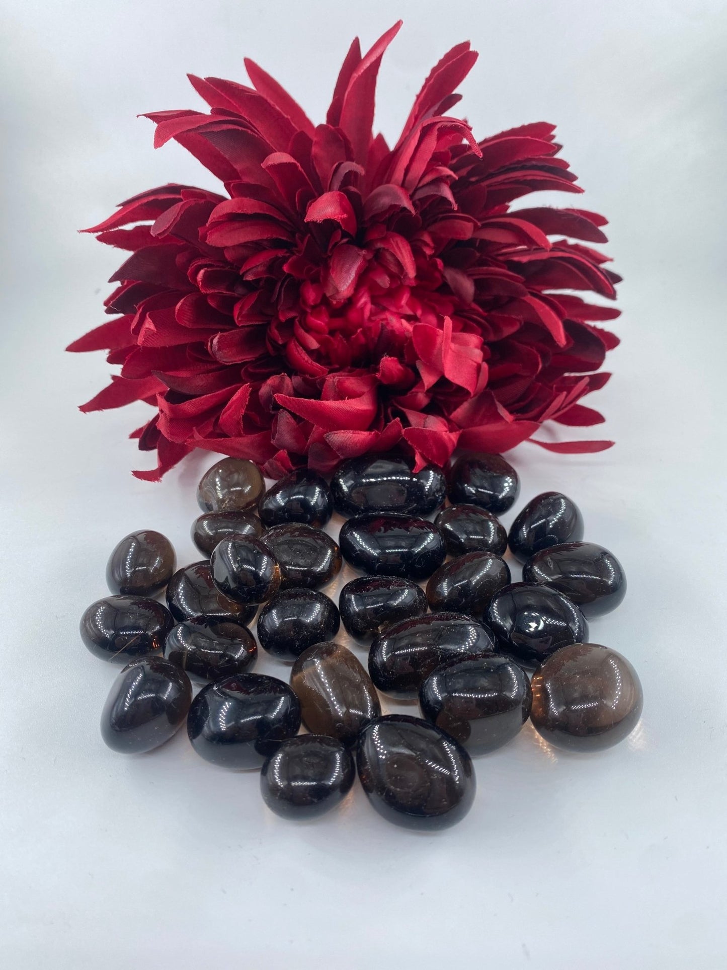 Polished Smoky Quartz - Tumble Stone featuring smoky brown hues and natural clarity - Positive Faith Hope Love