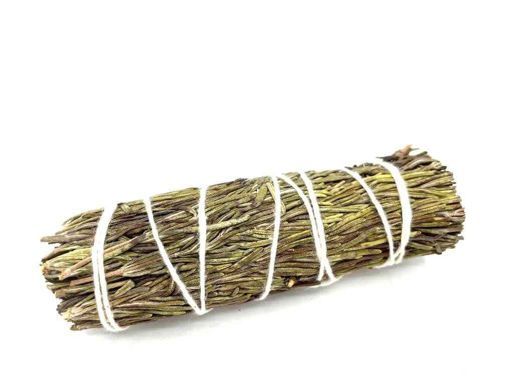 Polished Smudge Stick - Romero Sage 10 cm featuring natural patterning and unique variations - Positive Faith Hope Love