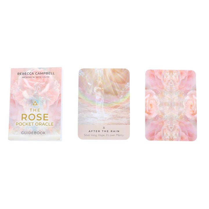Polished The Rose Pocket Oracle Cards featuring natural patterning and unique variations - Positive Faith Hope Love