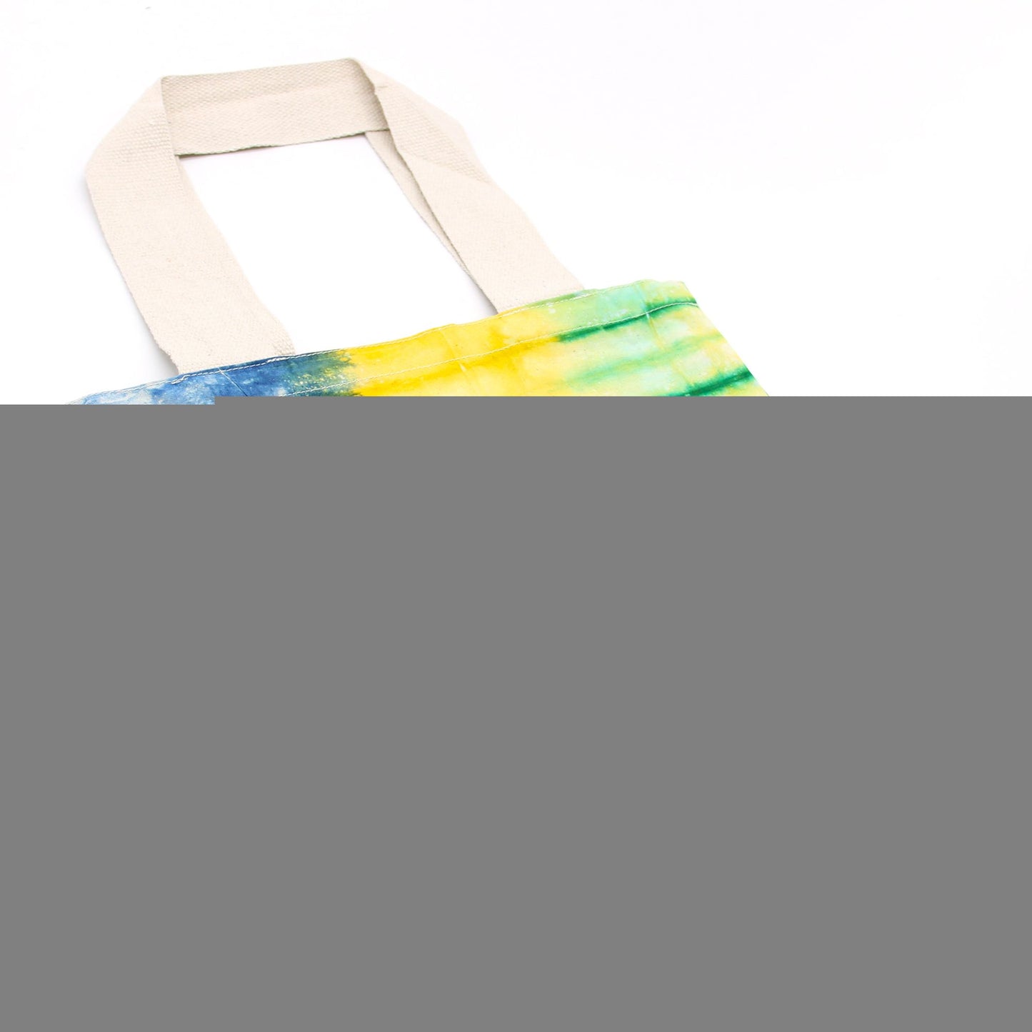 Polished Tye Dye Cotton Bag 6Oz 38X42X12Cm Elephants Multi Natural Handle featuring natural patterning and unique variations - Positive Faith Hope Love