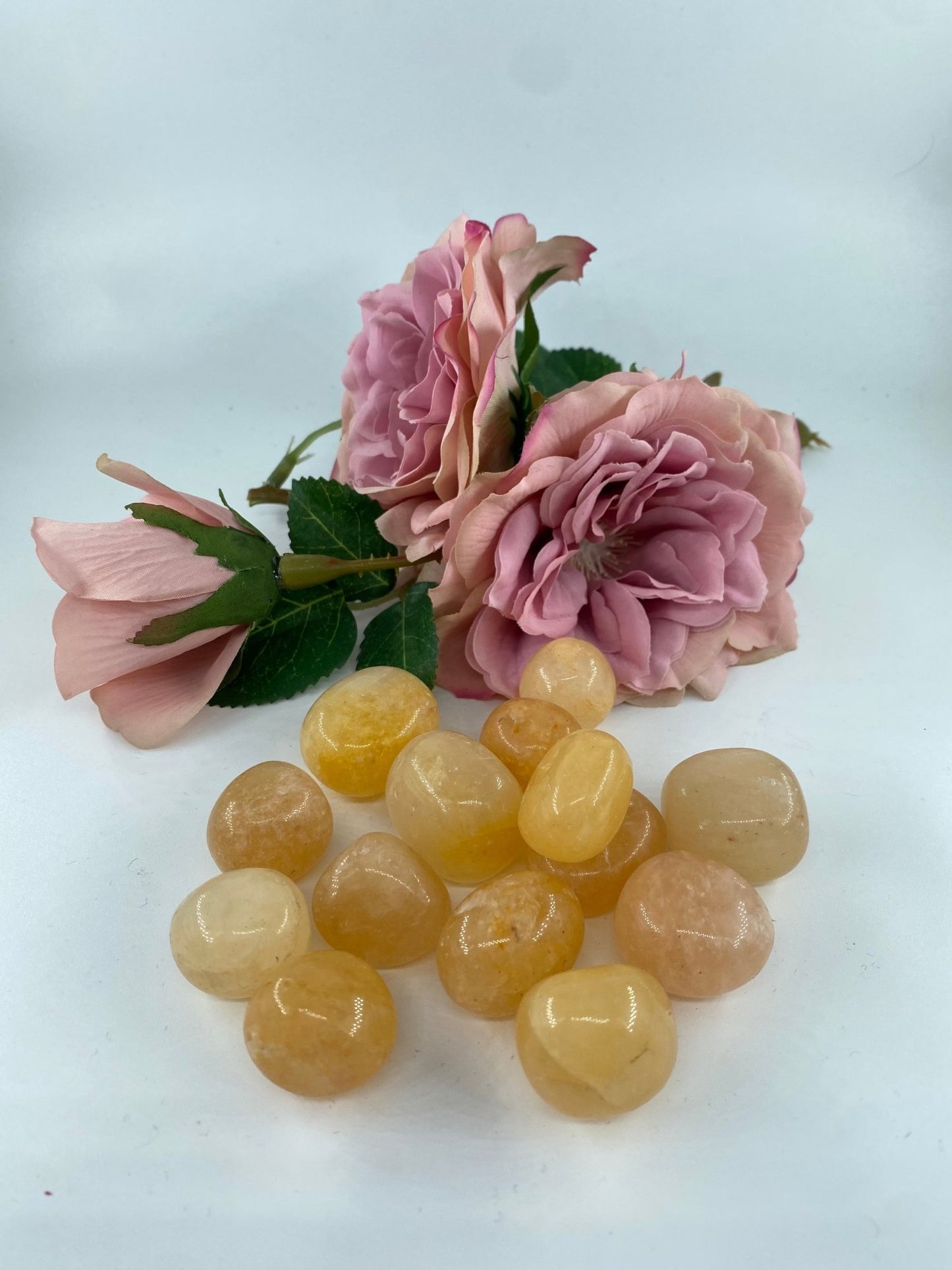 Polished Yellow Aventurine - Tumble Stone featuring green tone with subtle sparkle - Positive Faith Hope Love