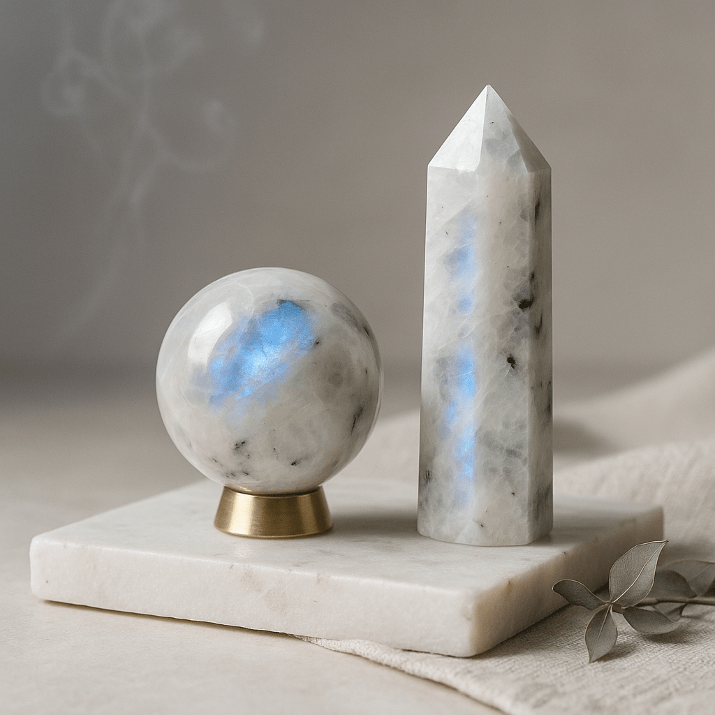 Rainbow Moonstone: Awaken Intuition & New Beginnings 🌙✨ - Positive Faith Hope Love