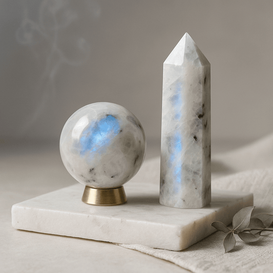 Rainbow Moonstone: Awaken Intuition & New Beginnings 🌙✨ - Positive Faith Hope Love