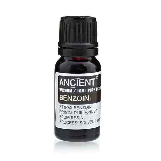 Polished 10 ml Benzoin Essential Oil (Dilute/Dpg) featuring natural patterning and unique variations - Positive Faith Hope Love