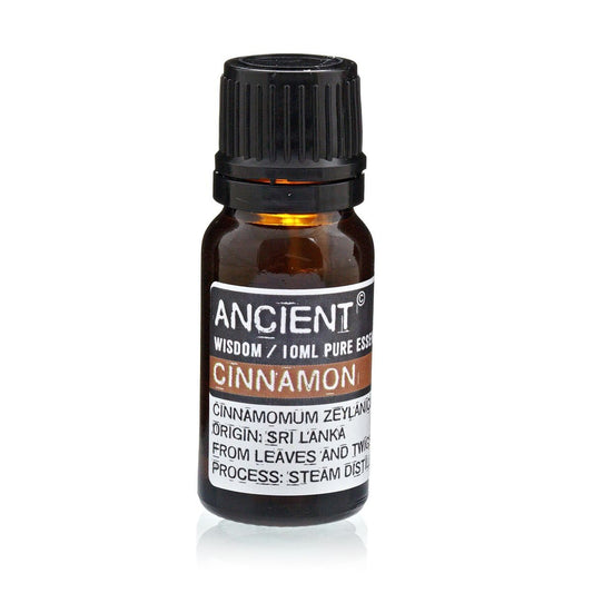 Polished 10 ml Cinnamon Essential Oil featuring natural patterning and unique variations - Positive Faith Hope Love