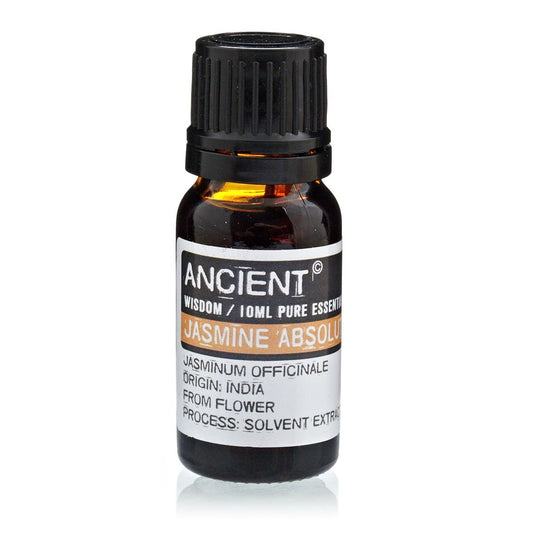 Polished 10 ml Jasmine Absolute Essential Oil featuring natural patterning and unique variations - Positive Faith Hope Love