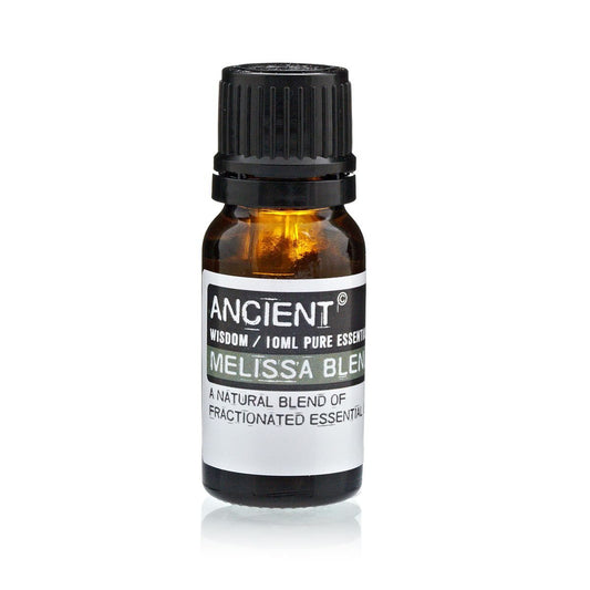 Polished 10 ml Melissa (Blend) Essential Oil featuring natural patterning and unique variations - Positive Faith Hope Love