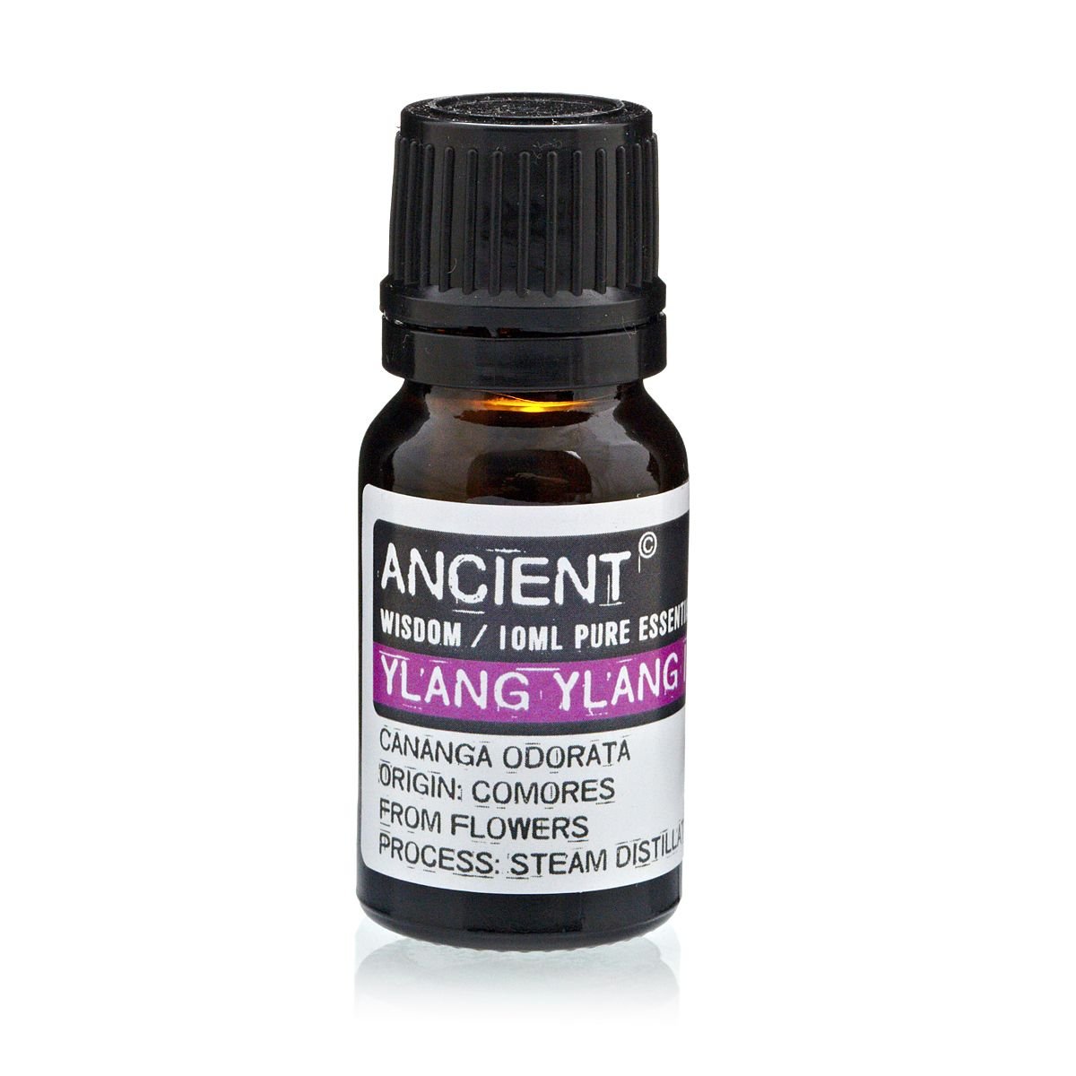Polished 10 ml Ylang Ylang III featuring natural patterning and unique variations - Positive Faith Hope Love