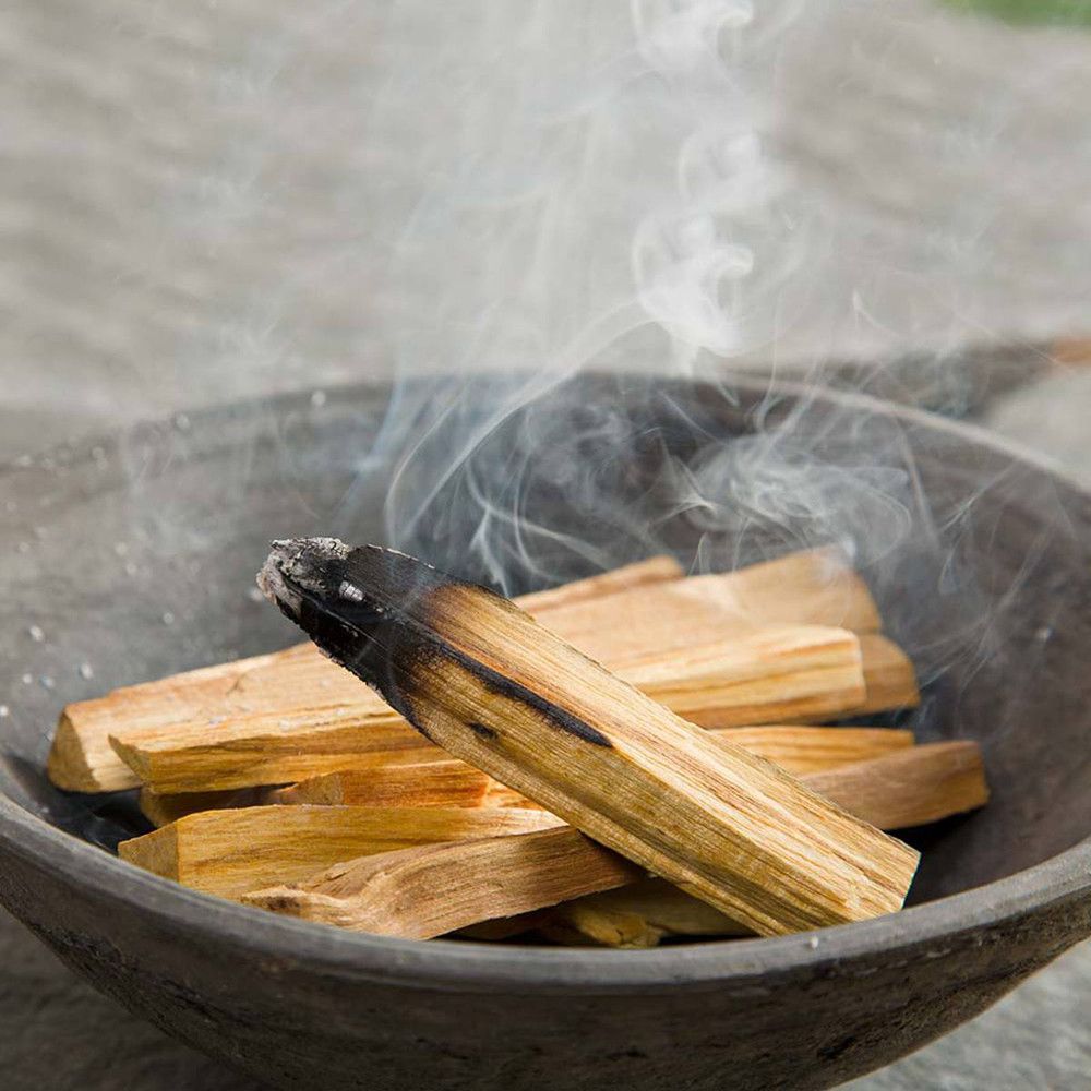 Polished 100G Green Tree Palo Santo Sticks 10 15 Sticks featuring natural patterning and unique variations - Positive Faith Hope Love