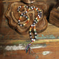 Polished 108 Bead Mala - 9 Planet Astro featuring natural patterning and unique variations - Positive Faith Hope Love