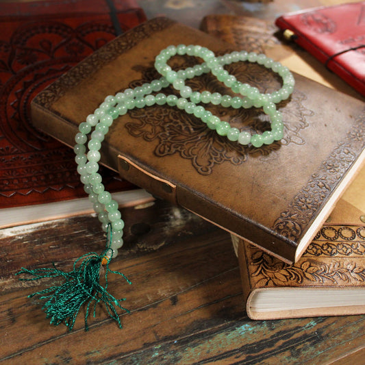 108 Bead Mala - Green Aventurine - Positive Faith Hope Love