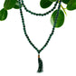 Polished 108 Bead Mala Jade featuring serene green tone and smooth polish - Positive Faith Hope Love