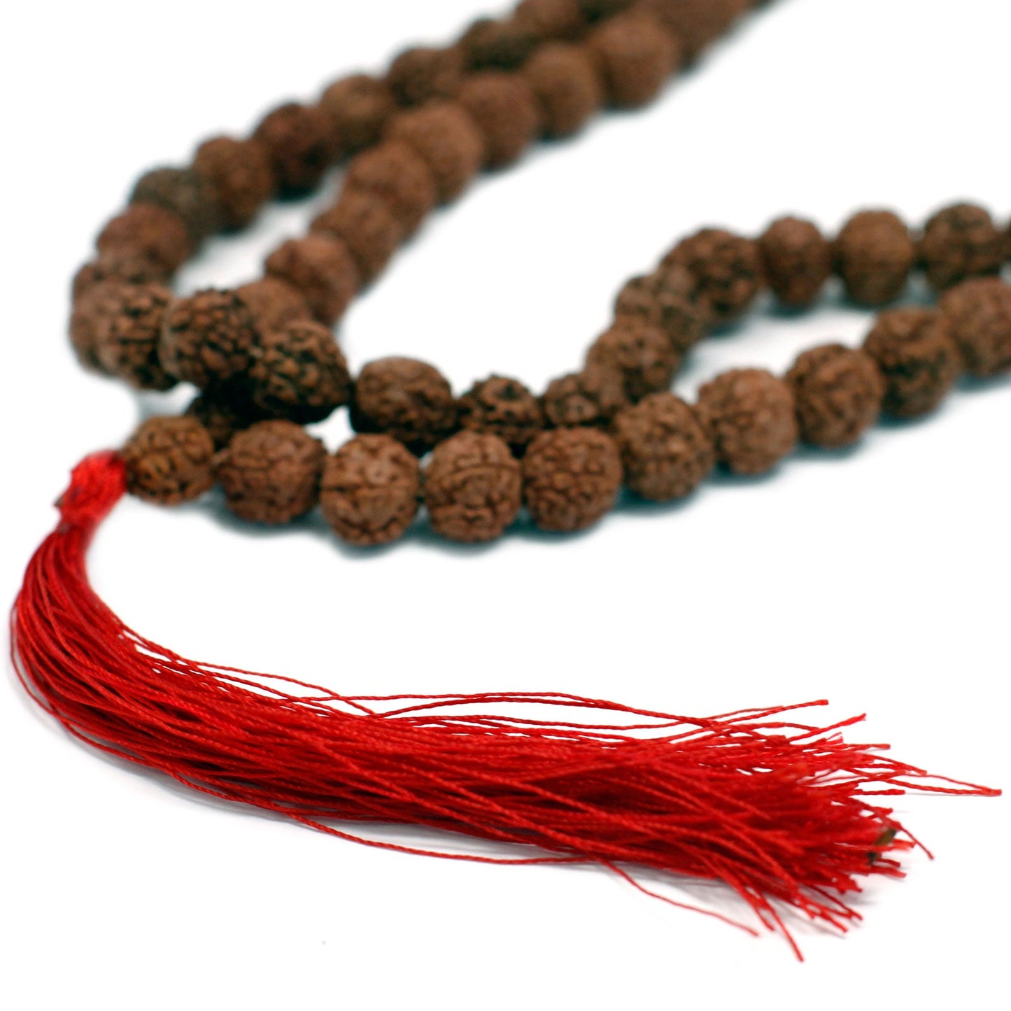 108 Rudraksha Mala - Brown - Positive Faith Hope Love