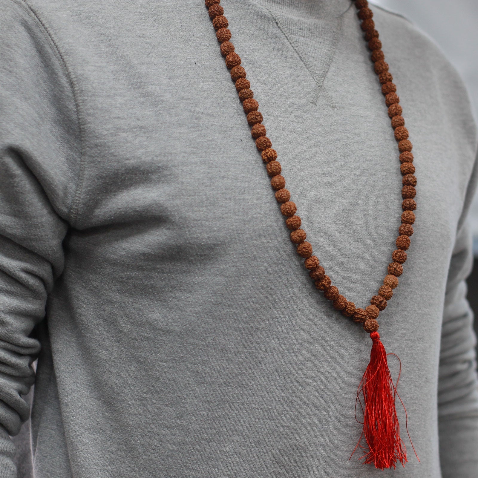 108 Rudraksha Mala - Brown - Positive Faith Hope Love