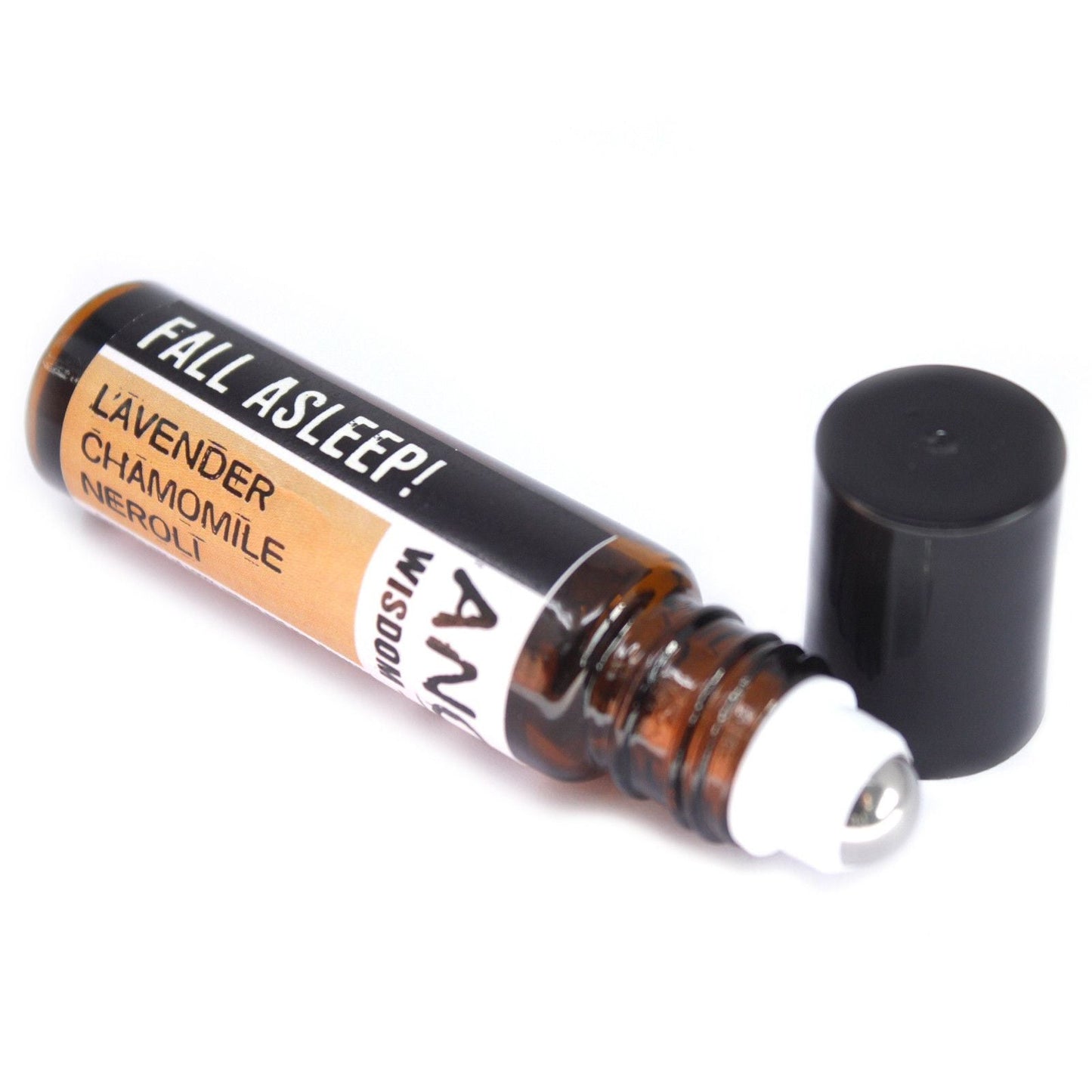 Polished 10Ml Roll On Essential Oil Blend Fall Asleep featuring natural patterning and unique variations - Positive Faith Hope Love