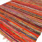 Polished 152 x 90cm Luxury Rag Rug - Orange featuring natural patterning and unique variations - Positive Faith Hope Love