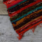 Polished 152 X 90Cm Luxury Rag Rug Orange featuring natural patterning and unique variations - Positive Faith Hope Love