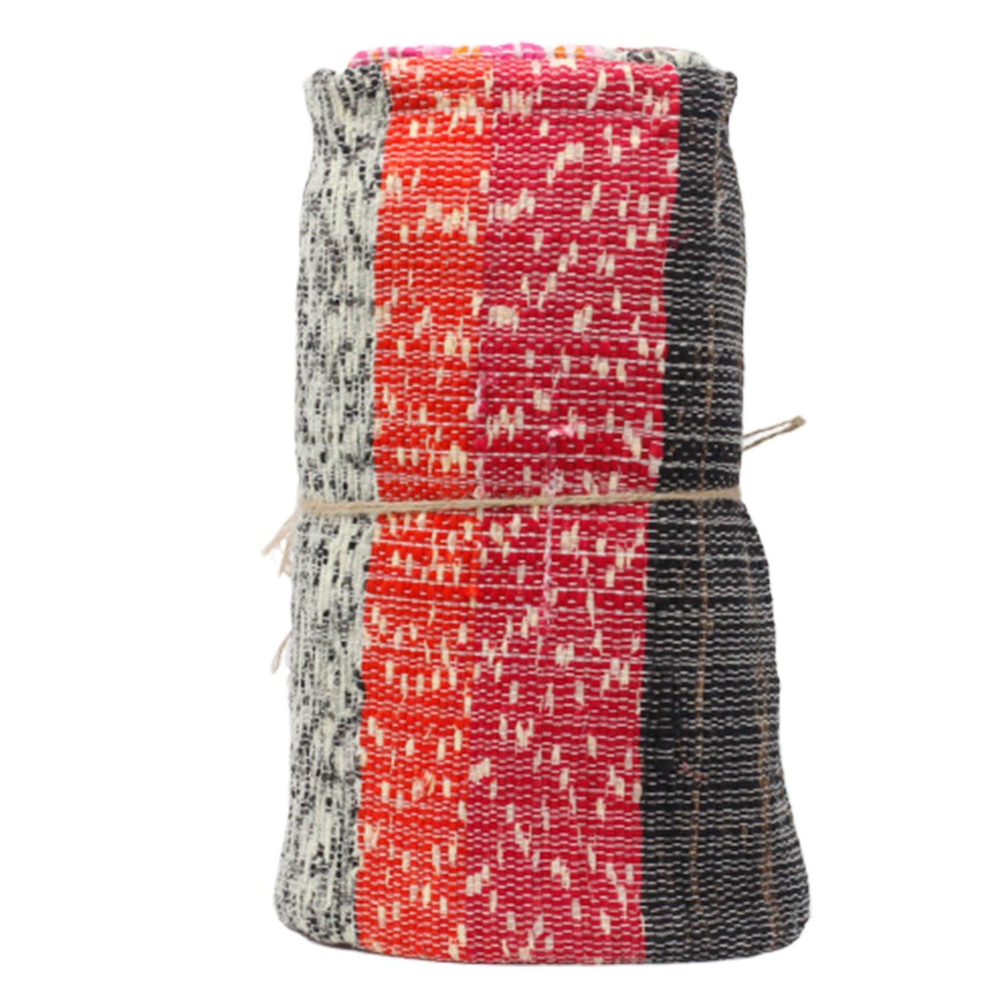 Polished 156 x 90cm Ultra Luxury Rag Rug - Natural featuring natural patterning and unique variations - Positive Faith Hope Love