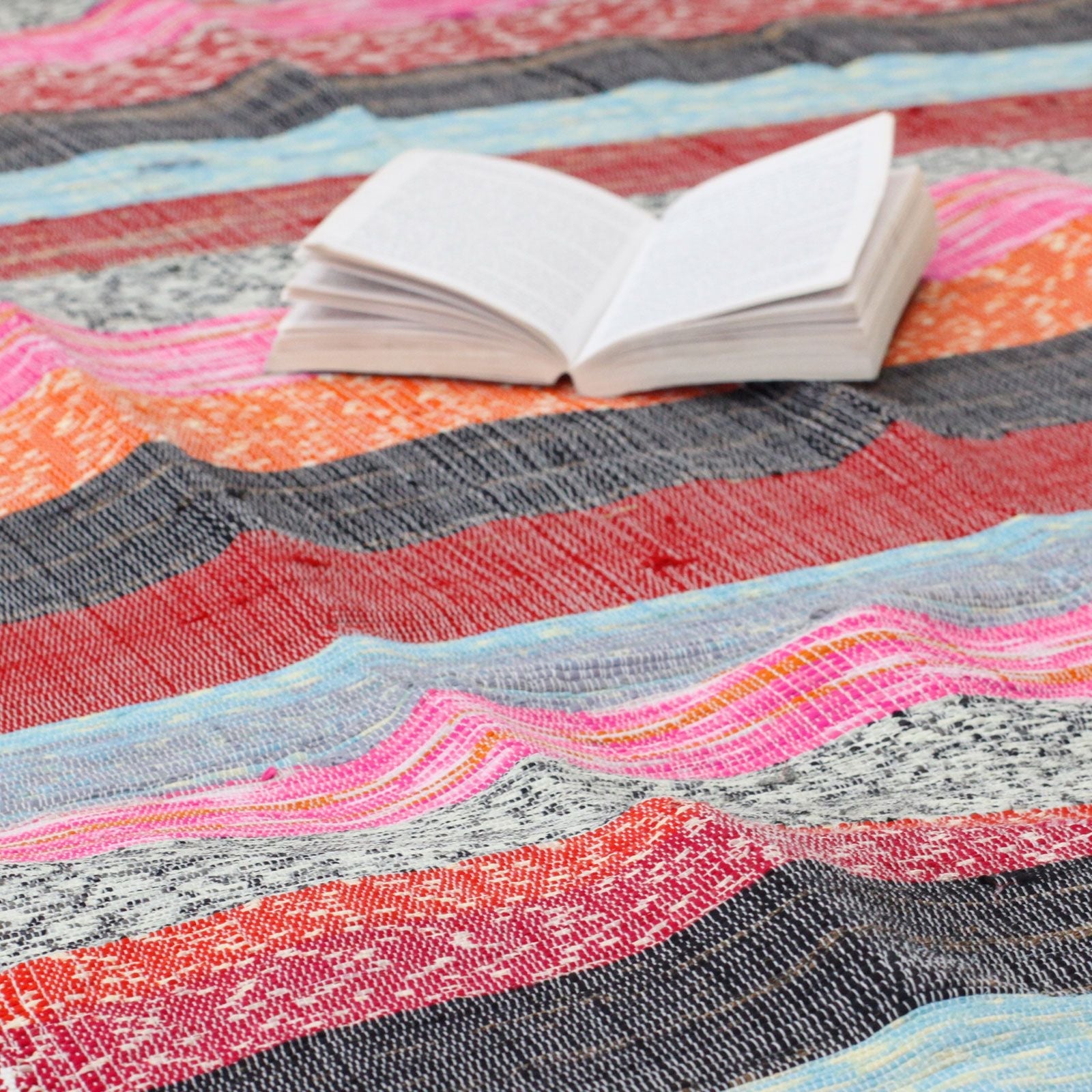 Polished 156 X 90Cm Ultra Luxury Rag Rug Natural featuring natural patterning and unique variations - Positive Faith Hope Love