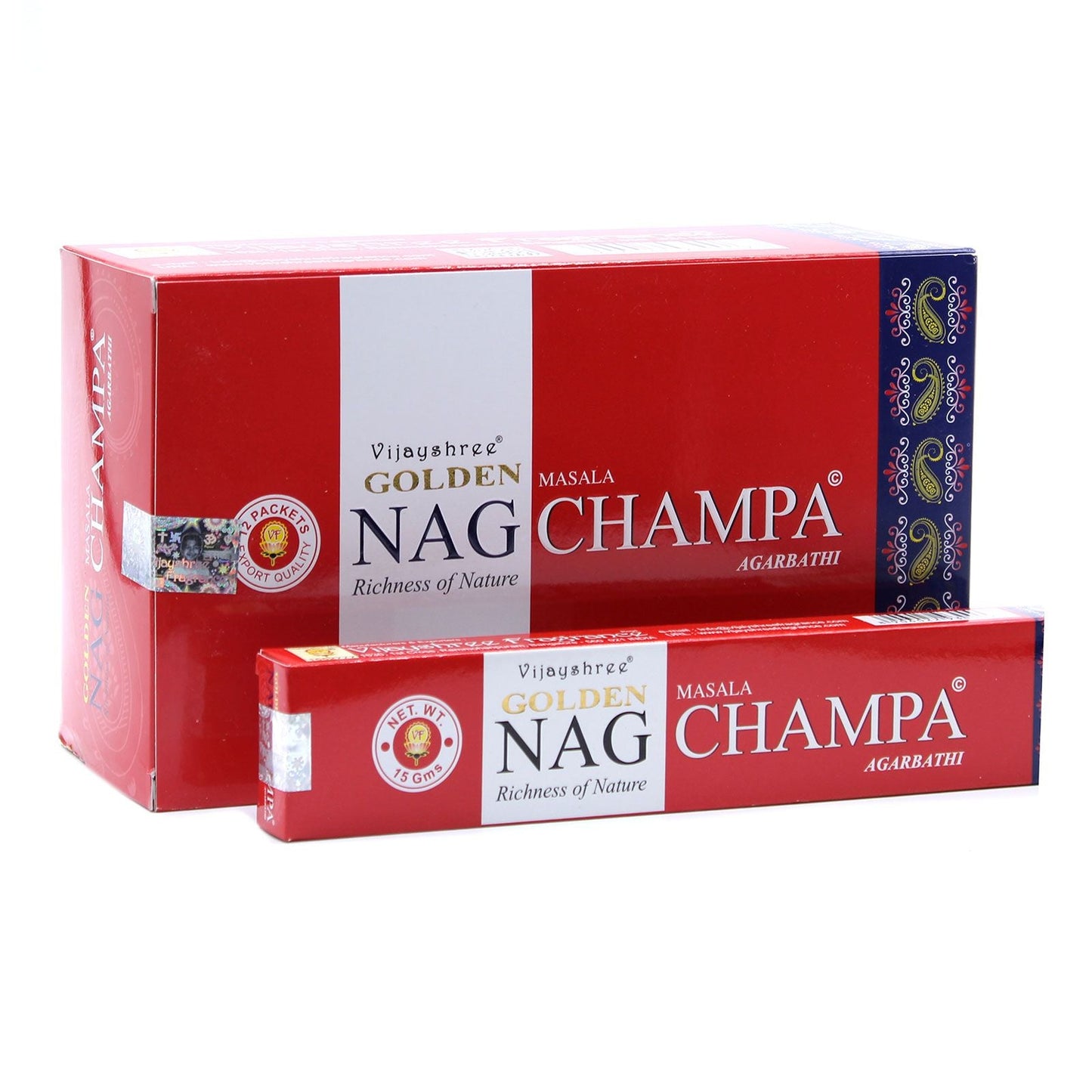 Polished 15g Golden Nag - Champa Incense featuring natural patterning and unique variations - Positive Faith Hope Love