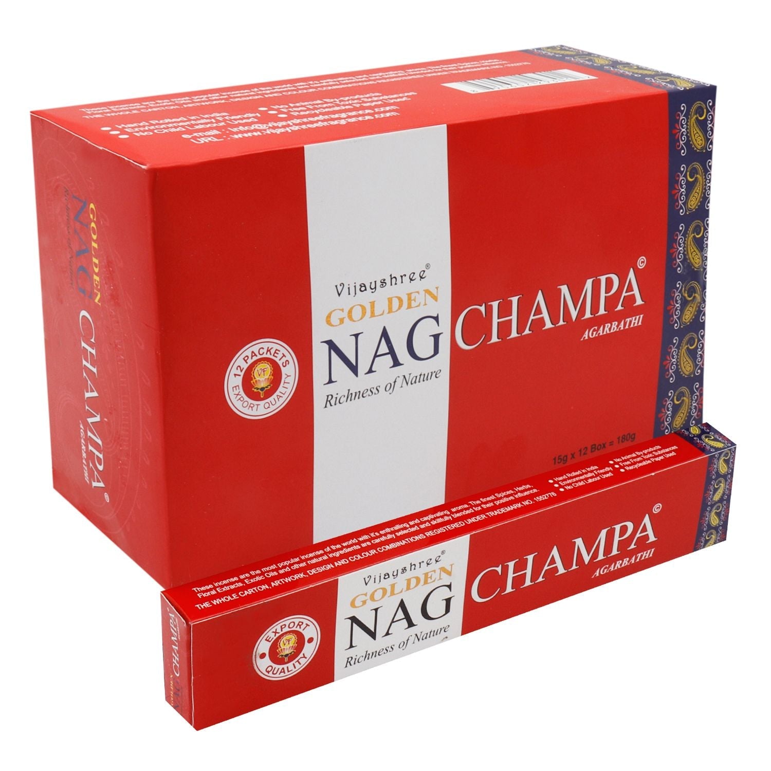 Polished 15G Golden Nag Champa Incense featuring natural patterning and unique variations - Positive Faith Hope Love