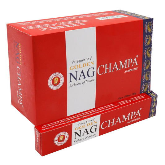 Polished 15G Golden Nag Champa Incense featuring natural patterning and unique variations - Positive Faith Hope Love