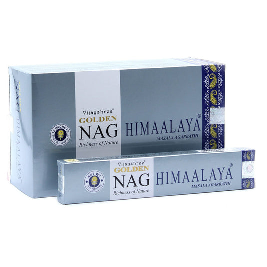 Polished 15g Golden Nag - Himalaya Incense featuring natural patterning and unique variations - Positive Faith Hope Love